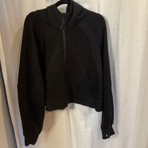 Lululemon oversized scuba half zip black xl/xxl